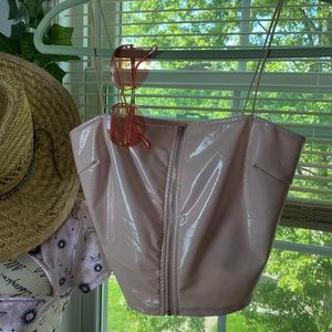 Dolls Kill Light Pink Vinyl Top